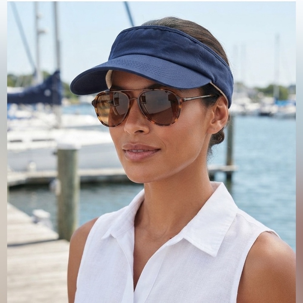 Navy Blue Visor Cap